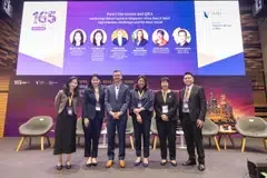 From left: Ng Chun Ying of Dentons Rodyk; Emily Low of Dentons Rodyk; Prof Dan W Puchniak from SMU; Gopi Mirchandani of Schroders; Selena Ling from OCBC; and Mark Wong of Dentons Rodyk.