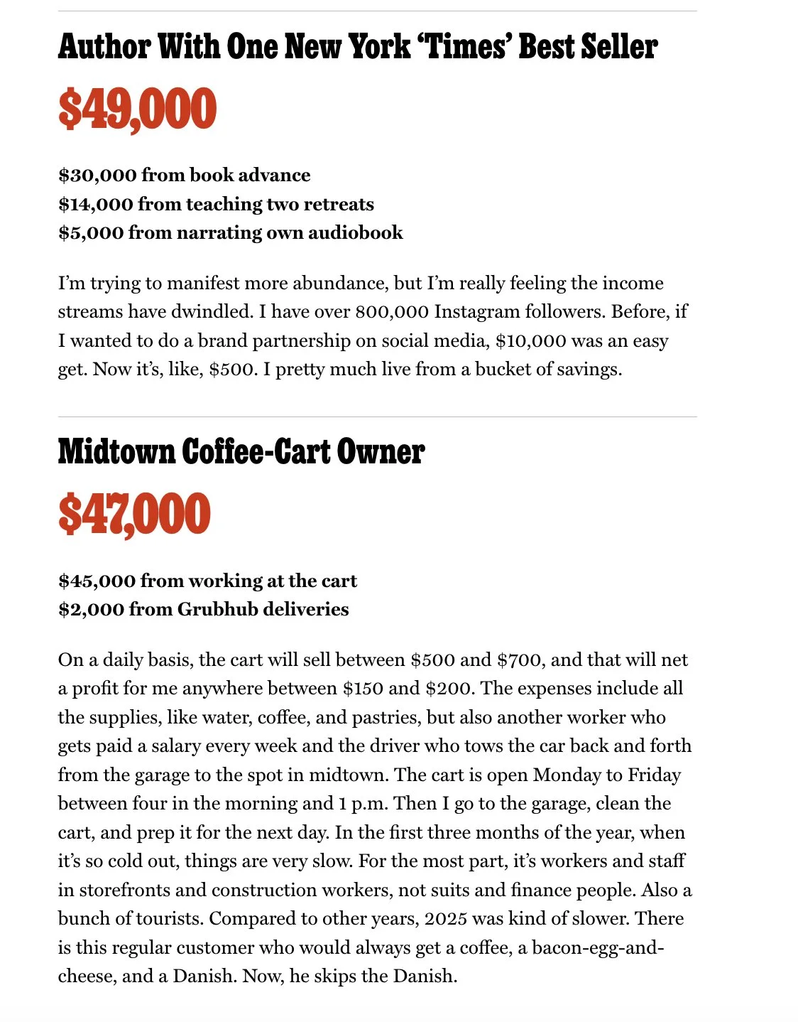 A Writer’s Income, Family Influence and the Careers Parents Put on the Map