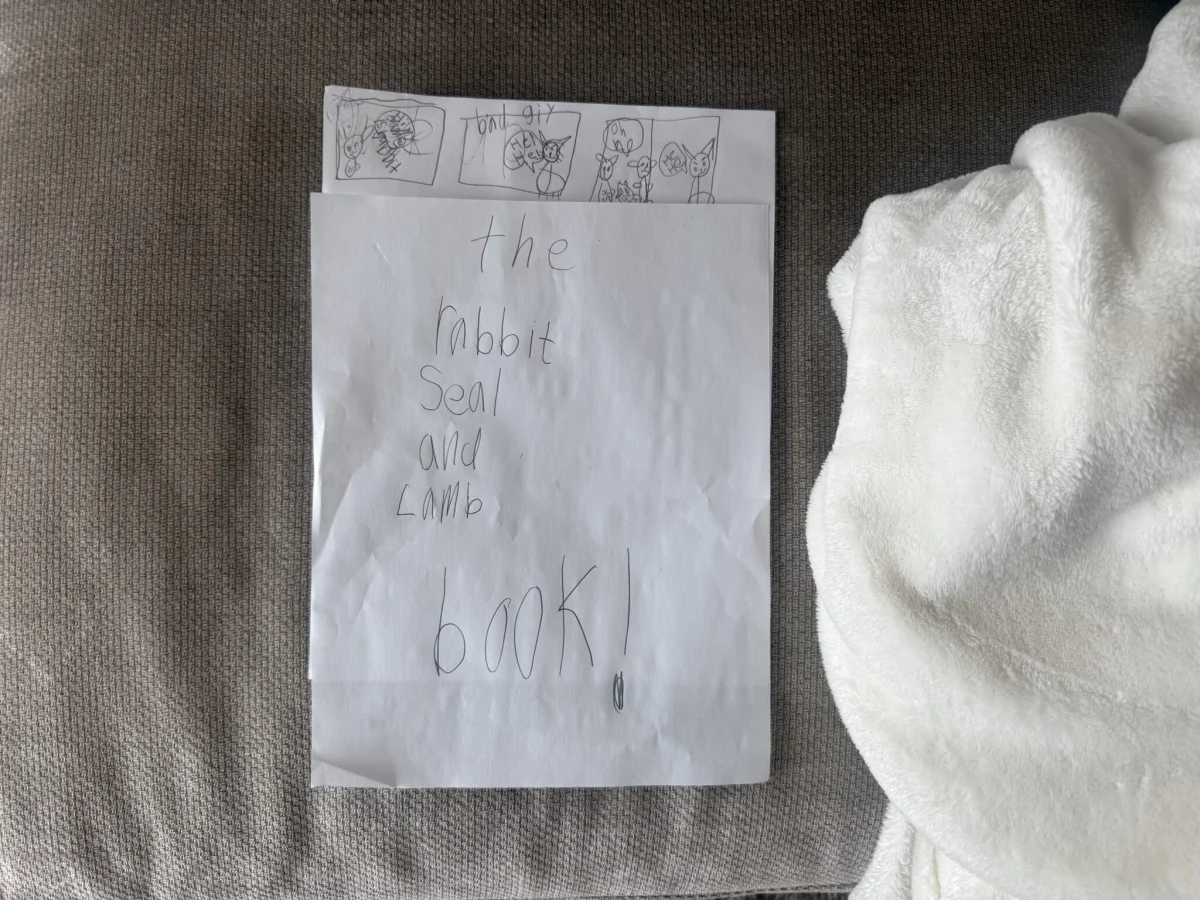 children following in their parent's career footsteps, a book my 6-year old daughter was working on
