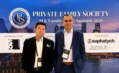 The Private Family Society, co-founded by Sean Tan (left) and Anupum Khaitan, is an invitation-only community for family offices in the Asia-Pacific.